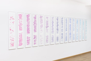 Activity Tableau (2000–2015), screen print on archival paper, each: 24 x 130 cm, 2016