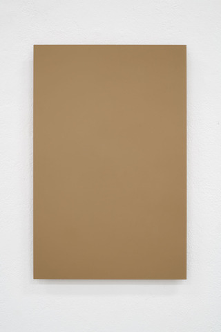 Sandgrau, 2017, laquer on aluminum, 56 x 36,5 cm